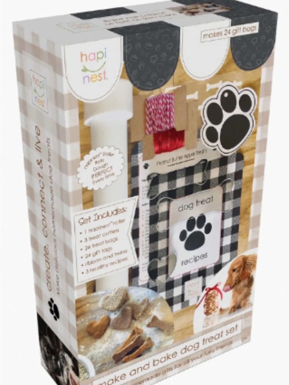 NIB Dash Express Dog Treat Maker PLUS Ash Paw-Print Dog Treat Maker